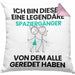 Spaziergänger Geschenk Kissen mit Füllung 40x40 Lustige Geschenkidee Geburtstag für Spaziergänger Ich Bin Dieser Legendäre Spaziergänger Von Dem Alle Geredet Haben (Grau) Rosa Trendation