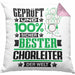 Chorleiter Geschenk Lustiger Spruch für Chorleiter Geschenkidee Bester Chorleiter Der WeltKissen mit Füllung 40x40 (Grau) Rosa Trendation