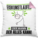 Eiskunstläufer Kissen mit Füllung 40x40 Geschenk für Eiskunstläufer Der Mann Der Alles Kann Geschenkidee zum Geburtstag (Grau) Rosa Trendation
