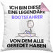 Bootsfahrer Geschenk Kissen mit Füllung 40x40 Lustige Geschenkidee Geburtstag für Bootsfahrer Ich Bin Dieser Legendäre Bootsfahrer Von Dem Alle Geredet Haben (Grau) Rosa Trendation