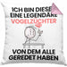 Vogelzüchter Geschenk Kissen mit Füllung 40x40 Lustige Geschenkidee Geburtstag für Vogelzüchter Ich Bin Dieser Legendäre Vogelzüchter Von Dem Alle Geredet Haben (Grau) Rosa Trendation