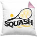 Lustige Squash-Kissen mit Füllung 40x40 Geschenk für Squash-Spieler (Grau) Rosa Trendation