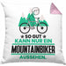 Mountainbiker Geschenk Kissen mit Füllung 40x40 So Gut Kann Nur Ein Mountainbiker Aussehen Geschenkidee (Grau) Rosa Trendation