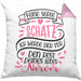 Valentinstag Kissen mit Füllung 40x40 Geschenk für Ihn Sie Männer Für Paare Freundin Geschenkidee Liebe Keine Sorge Schatz Ich Werde Dich Den Rest Deines Lebens Nerven (Grau) Rosa Trendation