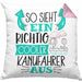 So Sieht Ein Richtig Cooler Kanufahrer Aus Geschenk Kissen mit Füllung 40x40 Lustiger Spruch Geschenkidee (Grau) Rosa Trendation