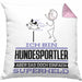 Hundesportler Geschenk Kissen mit Füllung 40x40 Ich Bin Hundesportler Aber Sag Doch Einfach Superheld Lustige Geschenkdiee für Hundesportler (Grau) Rosa Trendation