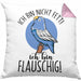 Lustige Papagei-Kissen mit Füllung 40x40 Geschenk für Papagei-Besitzer (Grau) Rosa Trendation