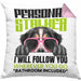 Berner Sennen Besitzerin Kissen mit Füllung 40x40 Geschenk Lustiger Spruch Geschenkidee Personal Stalker (Grau) Rosa Trendation