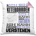 Kiteboarder Geschenk Kissen mit Füllung 40x40 Lustige Geschenkdiee für einen Kiteboarder Geburtstag Ich Bin Kiteboarder Ich Kann Es Dir Erklären Aber Nicht Für Dich Verstehen (Grau) Rosa Trendation