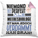 Meeresbiologe Geschenk Kissen mit Füllung 40x40 Lustige Geschenkidee für Meeresbiologe Geburtstag Niemand Ist Perfekt Aber Als Meeresbiologe Ist Man Nah Dran (Grau) Rosa Trendation