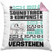 Soundtrack-Komponist Geschenk Kissen mit Füllung 40x40 Lustige Geschenkdiee für einen Soundtrack-Komponist Geburtstag Ich Bin Soundtrack-Komponist Ich Kann Es Dir Erklären Aber Nicht Für Dich Verstehen (Grau) Rosa Trendation