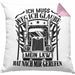 LKW-Fahrer Kissen mit Füllung 40x40 Geschenk Ich Muss Weg Ich Glaube Mein LKW Hat Nach Mir Gerufen Trucker (Grau) Rosa Trendation