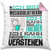 Musikbibliothekar Geschenk Kissen mit Füllung 40x40 Lustige Geschenkdiee für einen Musikbibliothekar Geburtstag Ich Bin Musikbibliothekar Ich Kann Es Dir Erklären Aber Nicht Für Dich Verstehen (Grau) Rosa Trendation