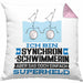 Synchronschwimmerin Geschenk Kissen mit Füllung 40x40 Ich Bin Synchronschwimmerin Aber Sag Doch Einfach Superheld Lustige Geschenkdiee für Synchronschwimmerin (Grau) Rosa Trendation