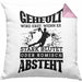 Lustige Kissen mit Füllung 40x40 Handball-Spieler als Geschenkidee Spruch Geschenk Handballspieler Trainer Coach (Grau) Rosa Trendation