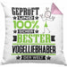 Vogelliebhaber Geschenk Lustiger Spruch für Vogelliebhaber Geschenkidee Bester Vogelliebhaber Der WeltKissen mit Füllung 40x40 (Grau) Rosa Trendation