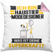 Haustier-Modedesigner Kissen mit Füllung 40x40 Geschenk für Haustier-Modedesigner Geburtstag Lustiger Spruch Was Ist Deine Superkraft (Grau) Rosa Trendation