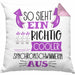 So Sieht Ein Richtig Cooler Synchronschwimmerin Aus Geschenk Kissen mit Füllung 40x40 Lustiger Spruch Geschenkidee (Grau) Rosa Trendation