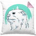 Otter Kissen mit Füllung 40x40 Geschenk Natur Otter-Liebhaber Geschenkidee Geburtstag (Grau) Rosa Trendation