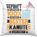Kanute Geschenk Lustiger Spruch für Kanute Geschenkidee Bester Kanute Der WeltKissen mit Füllung 40x40 (Grau) Rosa Trendation