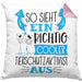 Tierschutzaktivist Kissen mit Füllung 40x40 So Sieht Ein Richtig Cooler Tierschutzaktivist Aus Geschenk Lustiger Spruch Geschenkidee (Grau) Rosa Trendation