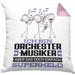 Orchestermusiker Geschenk Kissen mit Füllung 40x40 Ich Bin Orchestermusiker Aber Sag Doch Einfach Superheld Lustige Geschenkdiee für Orchestermusiker (Grau) Rosa Trendation