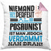 Posaunist Geschenk Kissen mit Füllung 40x40 Lustige Geschenkidee für Posaunist Geburtstag Niemand Ist Perfekt Aber Als Posaunist Ist Man Nah Dran (Grau) Rosa Trendation