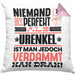 Urenkel Geschenk Kissen mit Füllung 40x40 Lustige Geschenkidee für Urenkel Geburtstag Niemand Ist Perfekt Aber Als Urenkel Ist Man Nah Dran (Grau) Rosa Trendation