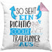 So Sieht Ein Richtig Cooler Trailrunner Aus Kissen mit Füllung 40x40 Geschenk für Trailrunner Geburtstag Geschenkdiee (Grau) Rosa Trendation