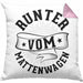 Sport-Lehrer Kissen mit Füllung 40x40 Geschenk Runter Vom Mattenwagen Geschenkidee (Grau) Rosa Trendation