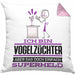 Vogelzüchter Geschenk Kissen mit Füllung 40x40 Ich Bin Vogelzüchter Aber Sag Doch Einfach Superheld Lustige Geschenkdiee für Vogelzüchter (Grau) Rosa Trendation