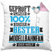 Modellbahnfan Geschenk Lustiger Spruch für Modellbahnfan Geschenkidee Bester Modellbahnfan Der WeltKissen mit Füllung 40x40 (Grau) Rosa Trendation
