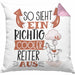 Reiter Kissen mit Füllung 40x40 Geschenk So Sieht Ein Richtig Cooler Reiter Aus Geschenkidee Spruch Lustig (Grau) Rosa Trendation