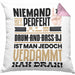 Drum-and-Bass-DJ Geschenk Kissen mit Füllung 40x40 Lustige Geschenkidee für Drum-and-Bass-DJ Geburtstag Niemand Ist Perfekt Aber Als Drum-and-Bass-DJ Ist Man Nah Dran (Grau) Rosa Trendation