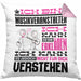Musikveranstalter Geschenk Kissen mit Füllung 40x40 Lustige Geschenkdiee für einen Musikveranstalter Geburtstag Ich Bin Musikveranstalter Ich Kann Es Dir Erklären Aber Nicht Für Dich Verstehen (Grau) Rosa Trendation