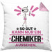 Chemiker Geschenk Kissen mit Füllung 40x40 So Gut Kann Nur Ein Chemiker Aussehen Geschenkidee (Grau) Rosa Trendation
