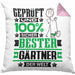 Gärtner Geschenk Lustiger Spruch für Gärtner Geschenkidee Bester Gärtner Der WeltKissen mit Füllung 40x40 (Grau) Rosa Trendation