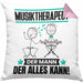 Musiktherapeut Kissen mit Füllung 40x40 Geschenk für Musiktherapeut Der Mann Der Alles Kann Geschenkidee zum Geburtstag (Grau) Rosa Trendation