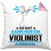 Violinist Geschenk Kissen mit Füllung 40x40 So Gut Kann Nur Ein Violinist Aussehen Geschenkidee (Grau) Rosa Trendation
