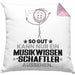 Musikwissenschaftler Geschenk Kissen mit Füllung 40x40 So Gut Kann Nur Ein Musikwissenschaftler Aussehen Geschenkidee (Grau) Rosa Trendation