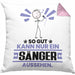 Sänger Geschenk Kissen mit Füllung 40x40 So Gut Kann Nur Ein Sänger Aussehen Geschenkidee (Grau) Rosa Trendation