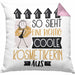 Kosmetikerin Geschenk Kissen mit Füllung 40x40 Lustig Geschenkidee für Kosmetikerin Geburtstag So Sieht Eine Richtig Coole Kosmetikerin Aus Frauen Spruch (Grau) Rosa Trendation