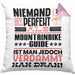 Mountainbike-Guide Geschenk Kissen mit Füllung 40x40 Lustige Geschenkidee für Mountainbike-Guide Geburtstag Niemand Ist Perfekt Aber Als Mountainbike-Guide Ist Man Nah Dran (Grau) Rosa Trendation