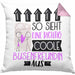 Busenfreundin Geschenk Kissen mit Füllung 40x40 Lustig Geschenkidee für Busenfreundin Geburtstag So Sieht Eine Richtig Coole Busenfreundin Aus Frauen Spruch (Grau) Rosa Trendation