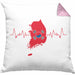 Seoul Kissen mit Füllung 40x40 Geschenk Südkorea South Korea Kpop Geschenkidee (Grau) Rosa Trendation