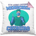 Lustige Chirurg-Kissen mit Füllung 40x40 "Ich liebe offene Menschen" Geschenk für Chirurgen (Grau) Rosa Trendation
