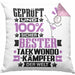 Taekwondo-Kämpfer Geschenk Lustiger Spruch für Taekwondo-Kämpfer Geschenkidee Bester Taekwondo-Kämpfer Der WeltKissen mit Füllung 40x40 (Grau) Rosa Trendation