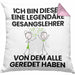 Gesangslehrer Geschenk Kissen mit Füllung 40x40 Lustige Geschenkidee Geburtstag für Gesangslehrer Ich Bin Dieser Legendäre Gesangslehrer Von Dem Alle Geredet Haben (Grau) Rosa Trendation
