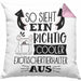 Exotische Tierhalter Kissen mit Füllung 40x40 So Sieht Ein Richtig Cooler Exotische Tierhalter Aus Geschenk Lustiger Spruch Geschenkidee (Grau) Rosa Trendation