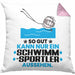 Schwimmsportler Geschenk Kissen mit Füllung 40x40 So Gut Kann Nur Ein Schwimmsportler Aussehen Geschenkidee (Grau) Rosa Trendation